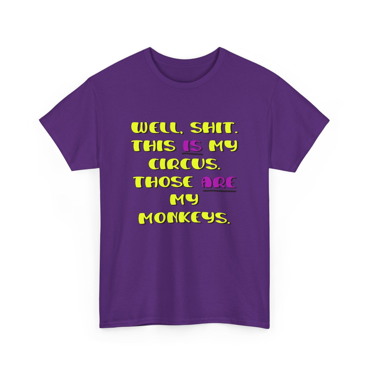 Circus monkeys Unisex Heavy Cotton Tee