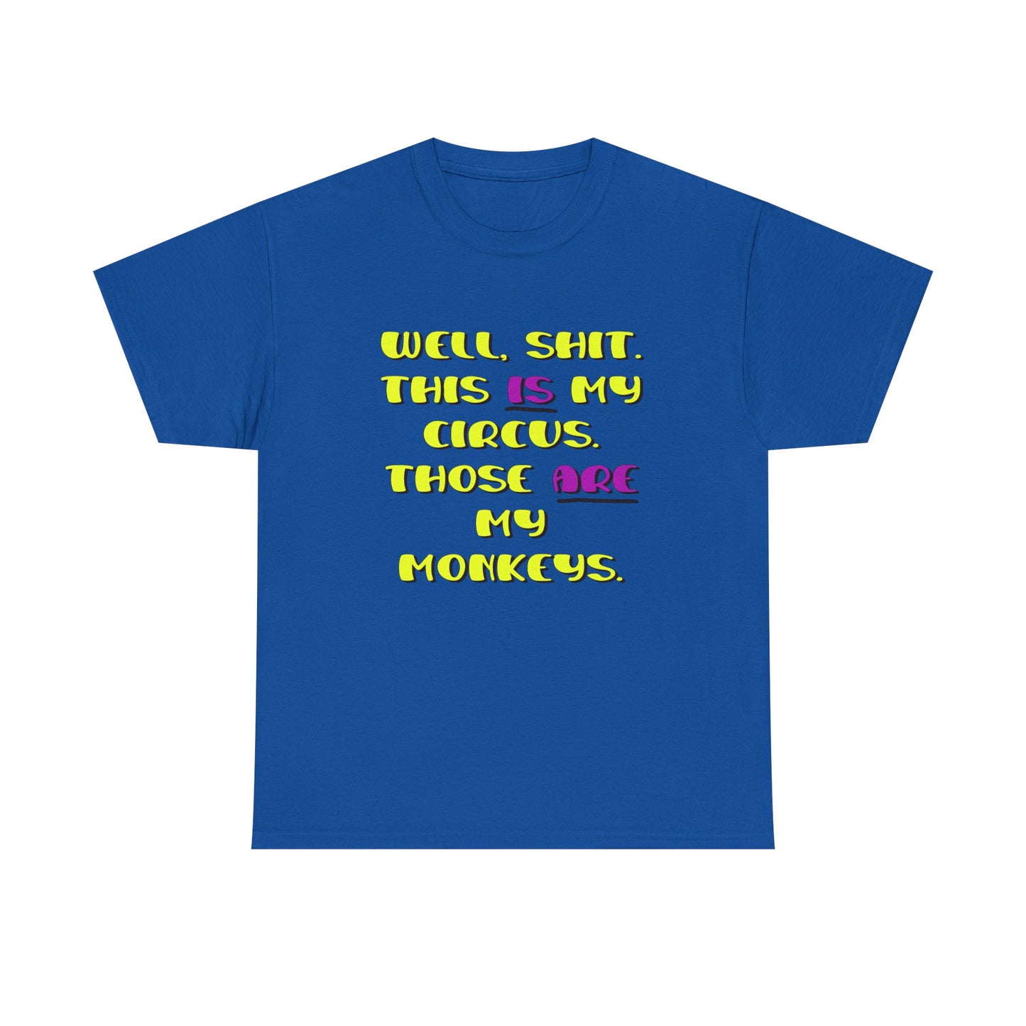 Circus monkeys Unisex Heavy Cotton Tee
