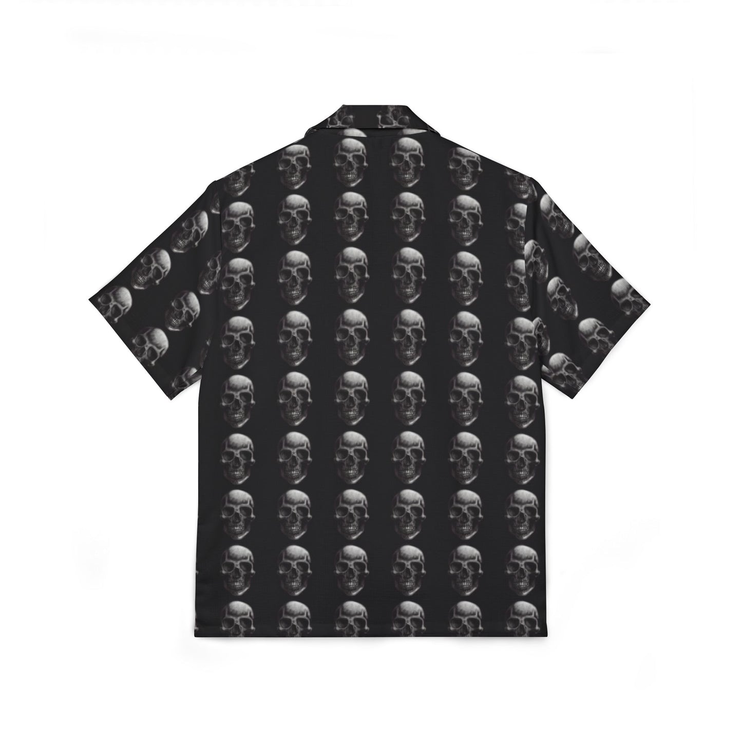 Skull Men's Hawaiian Camp Shirt (AOP)
