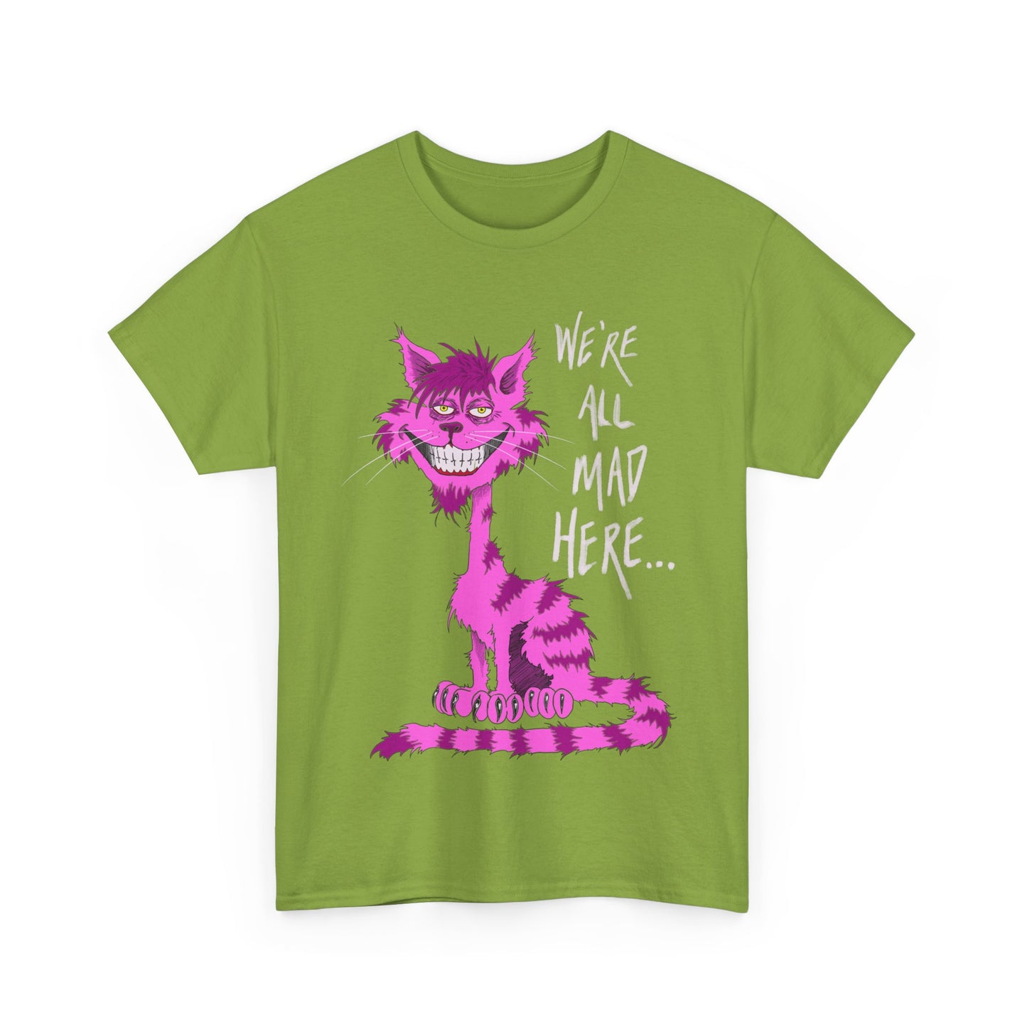 Unisex Heavy Cotton Tee - Cheshire Cat