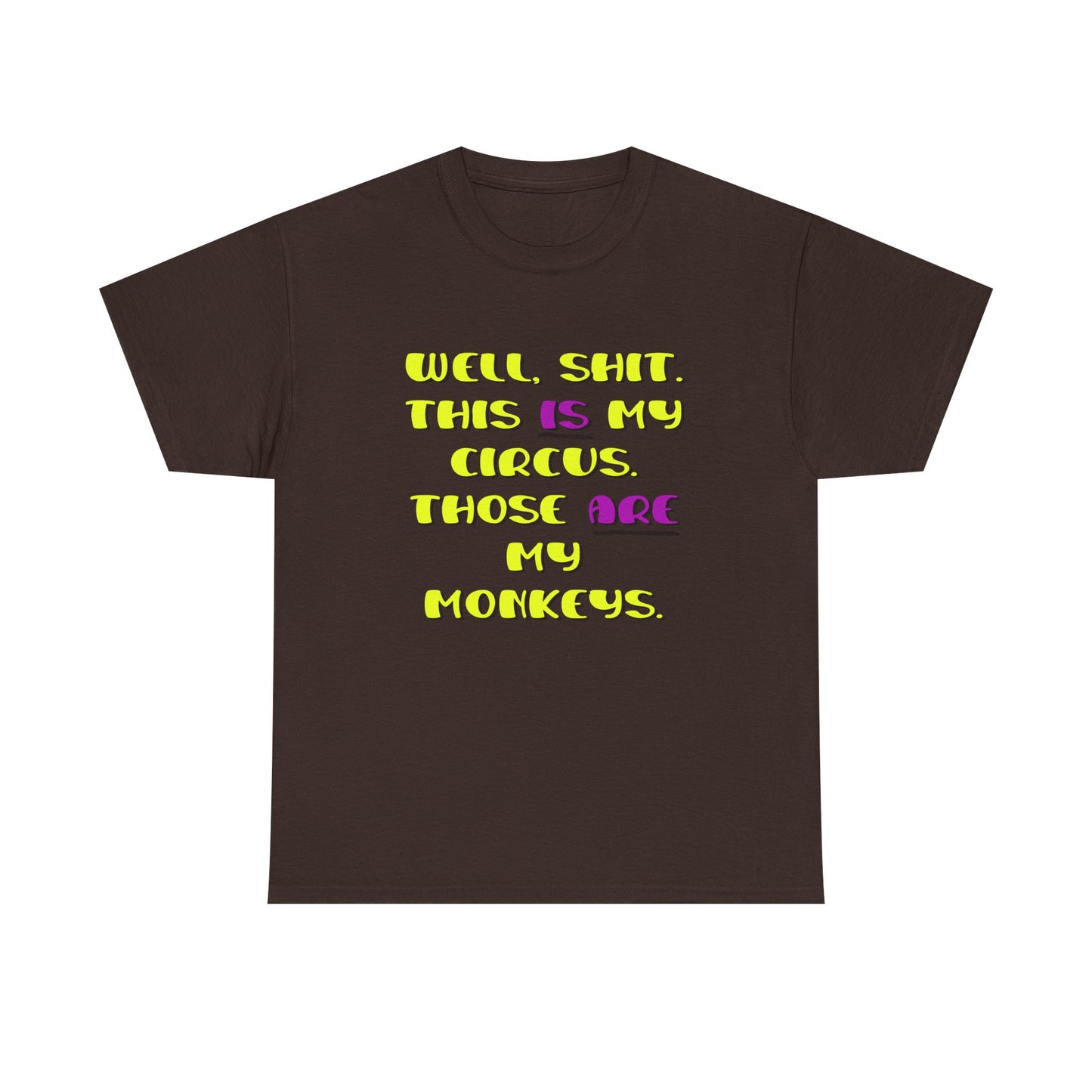 Circus monkeys Unisex Heavy Cotton Tee