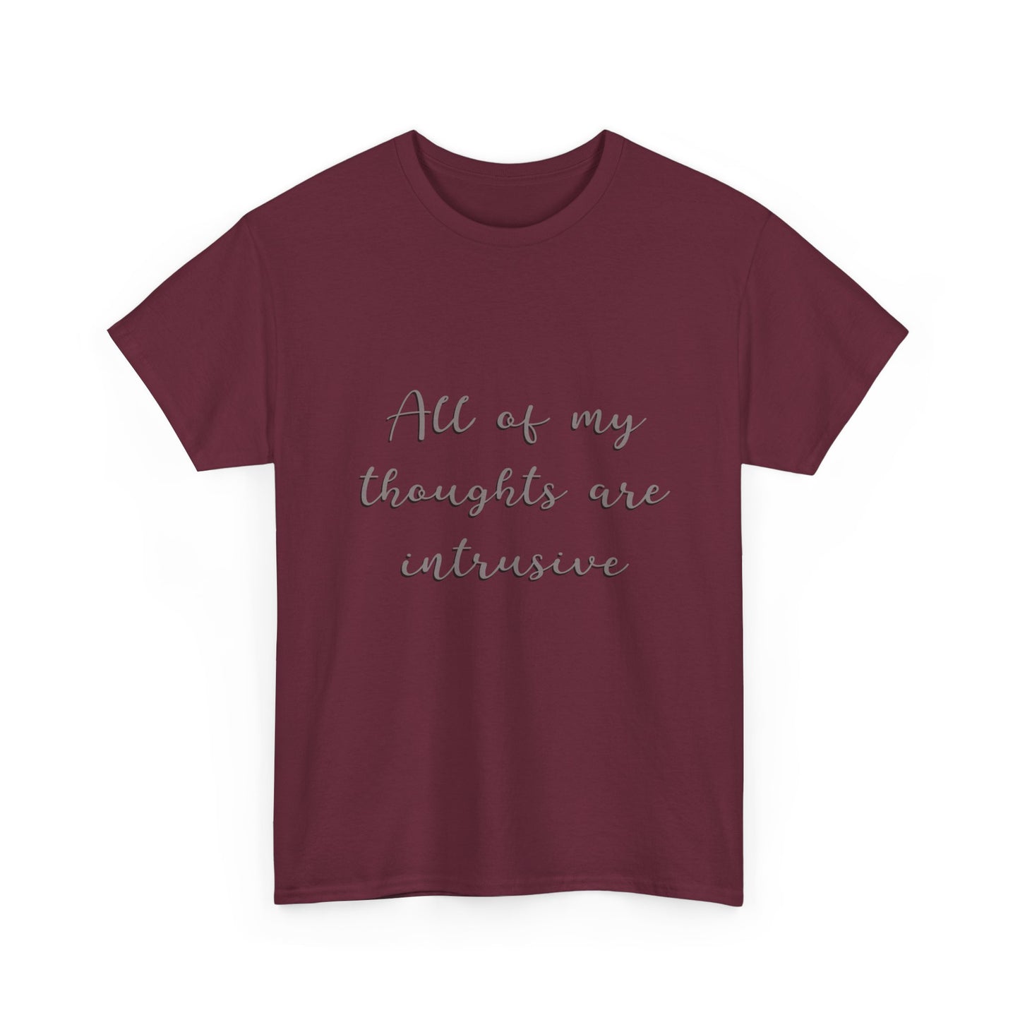 Intrusive thoughts Unisex Heavy Cotton Tee