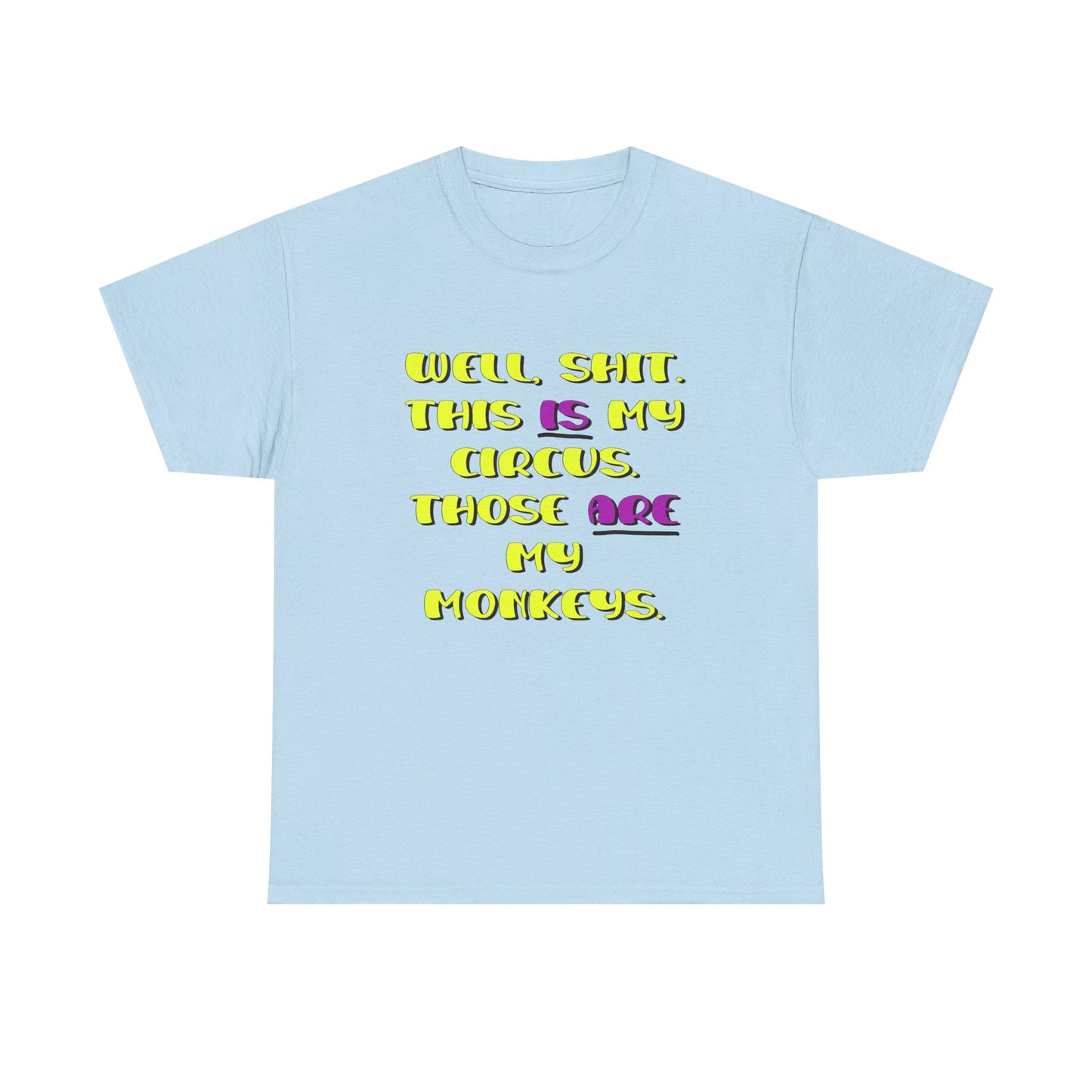 Circus monkeys Unisex Heavy Cotton Tee