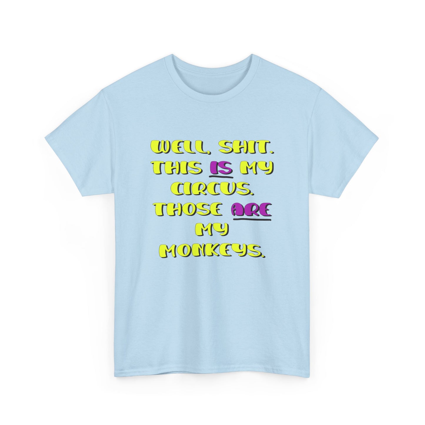Circus monkeys Unisex Heavy Cotton Tee