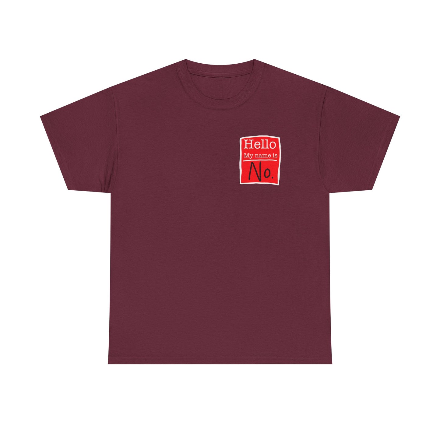 Name tag no Unisex Heavy Cotton Tee