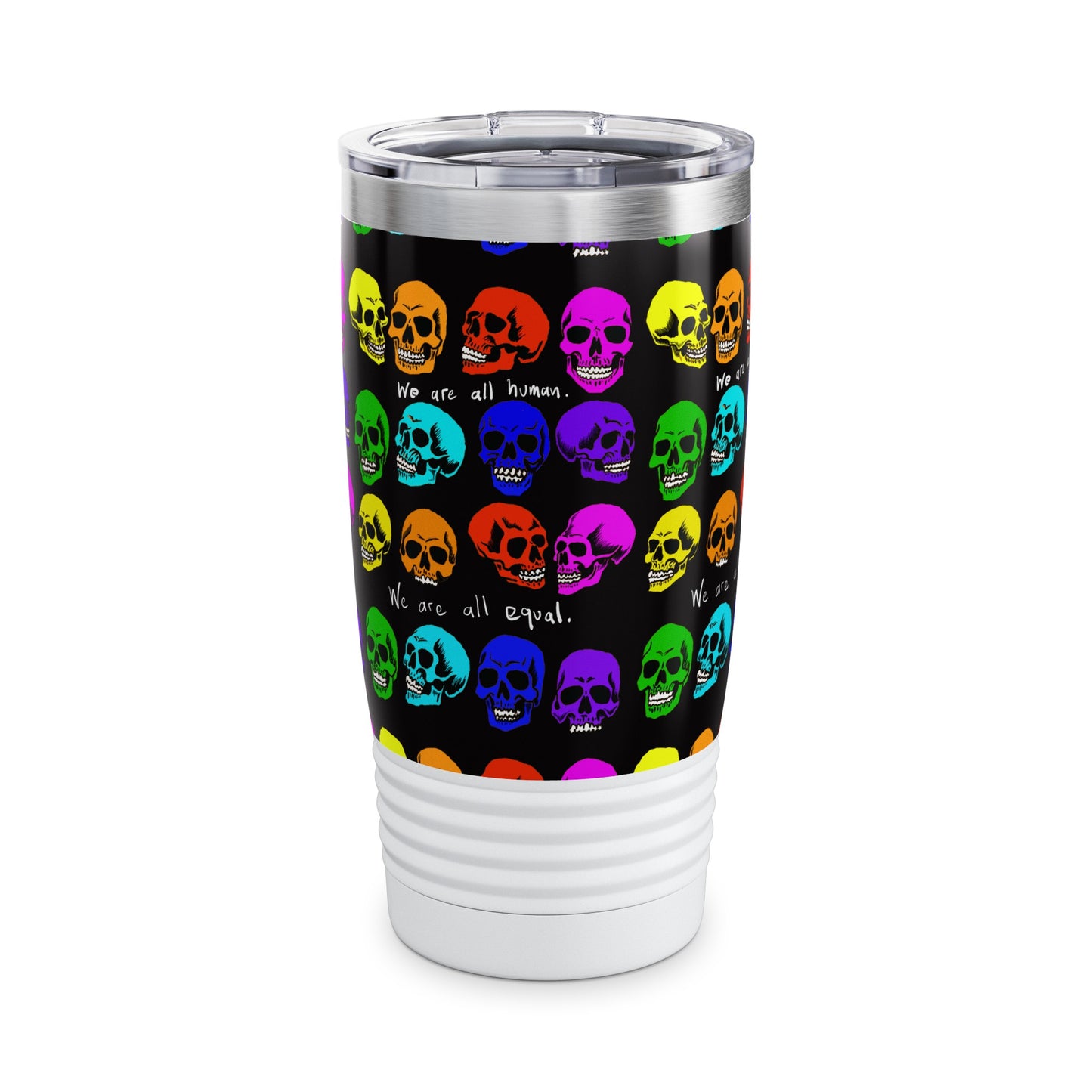 Ringneck Tumbler, 20oz - Equality skulls