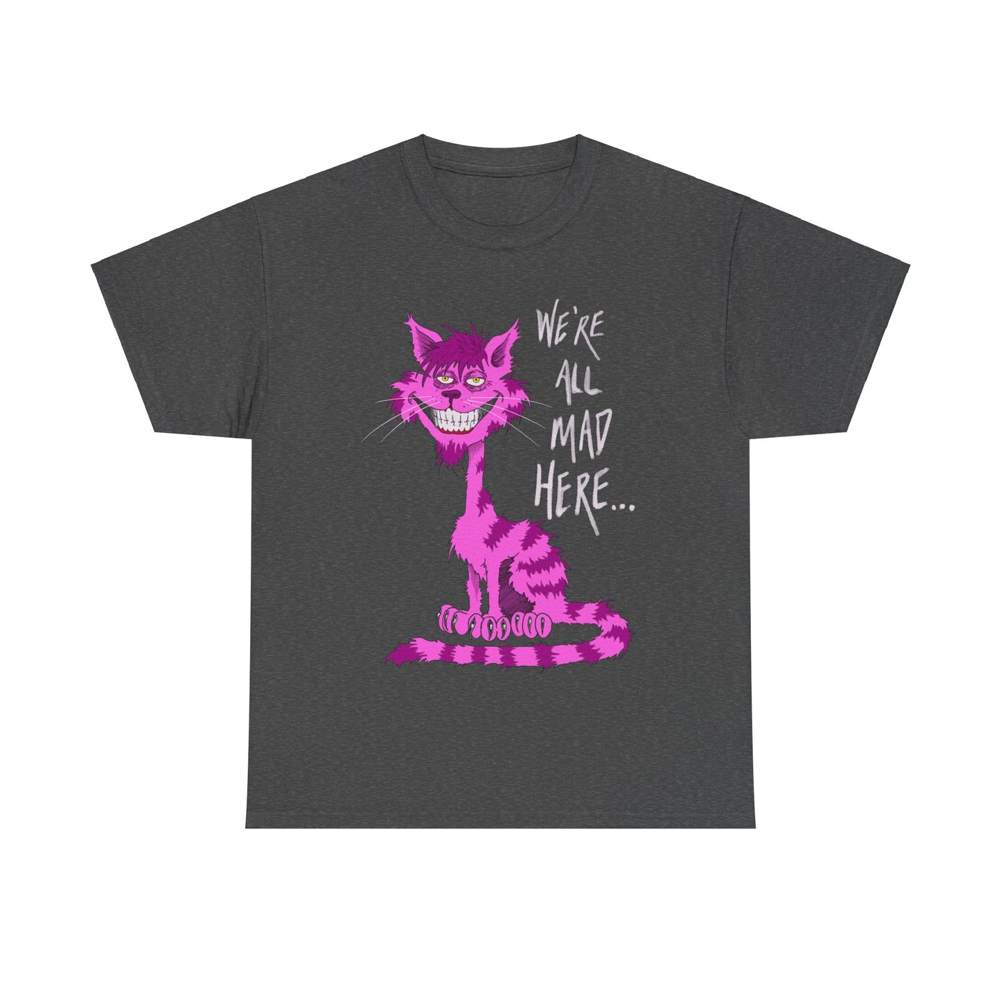 Unisex Heavy Cotton Tee - Cheshire Cat