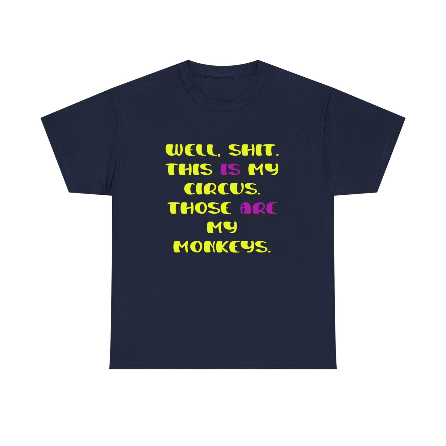 Circus monkeys Unisex Heavy Cotton Tee