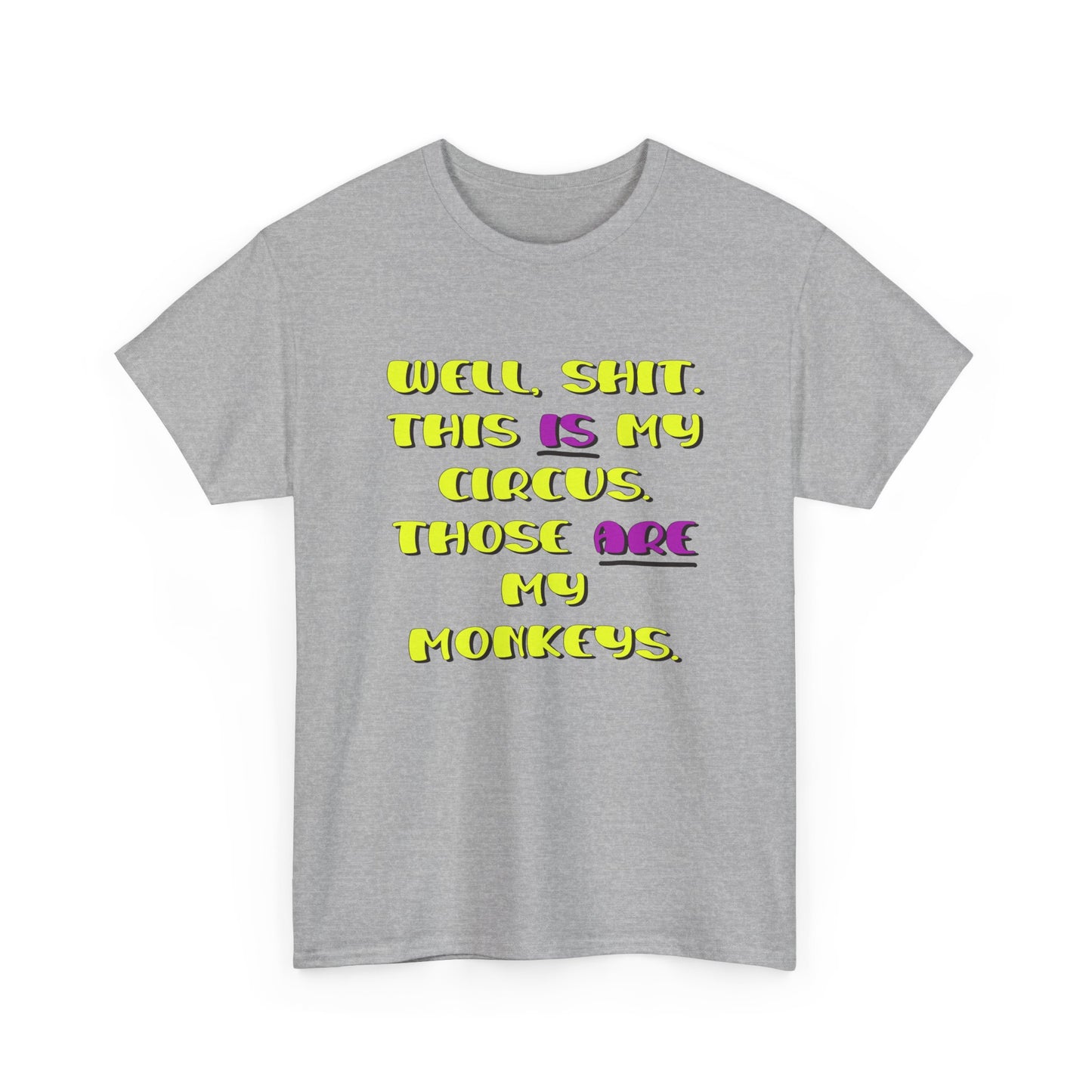 Circus monkeys Unisex Heavy Cotton Tee