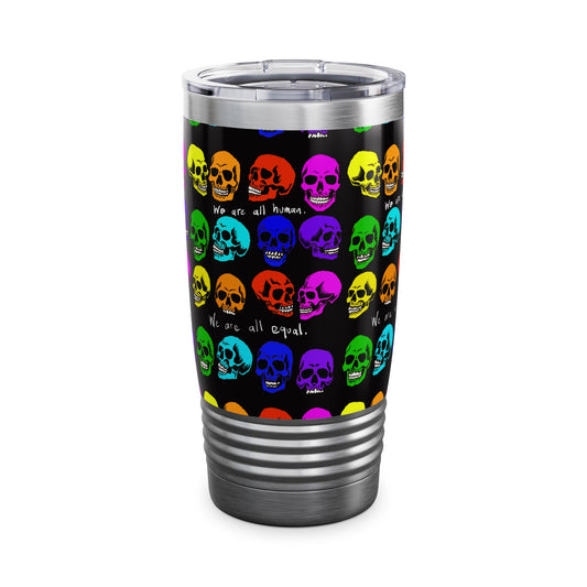 Ringneck Tumbler, 20oz - Equality skulls