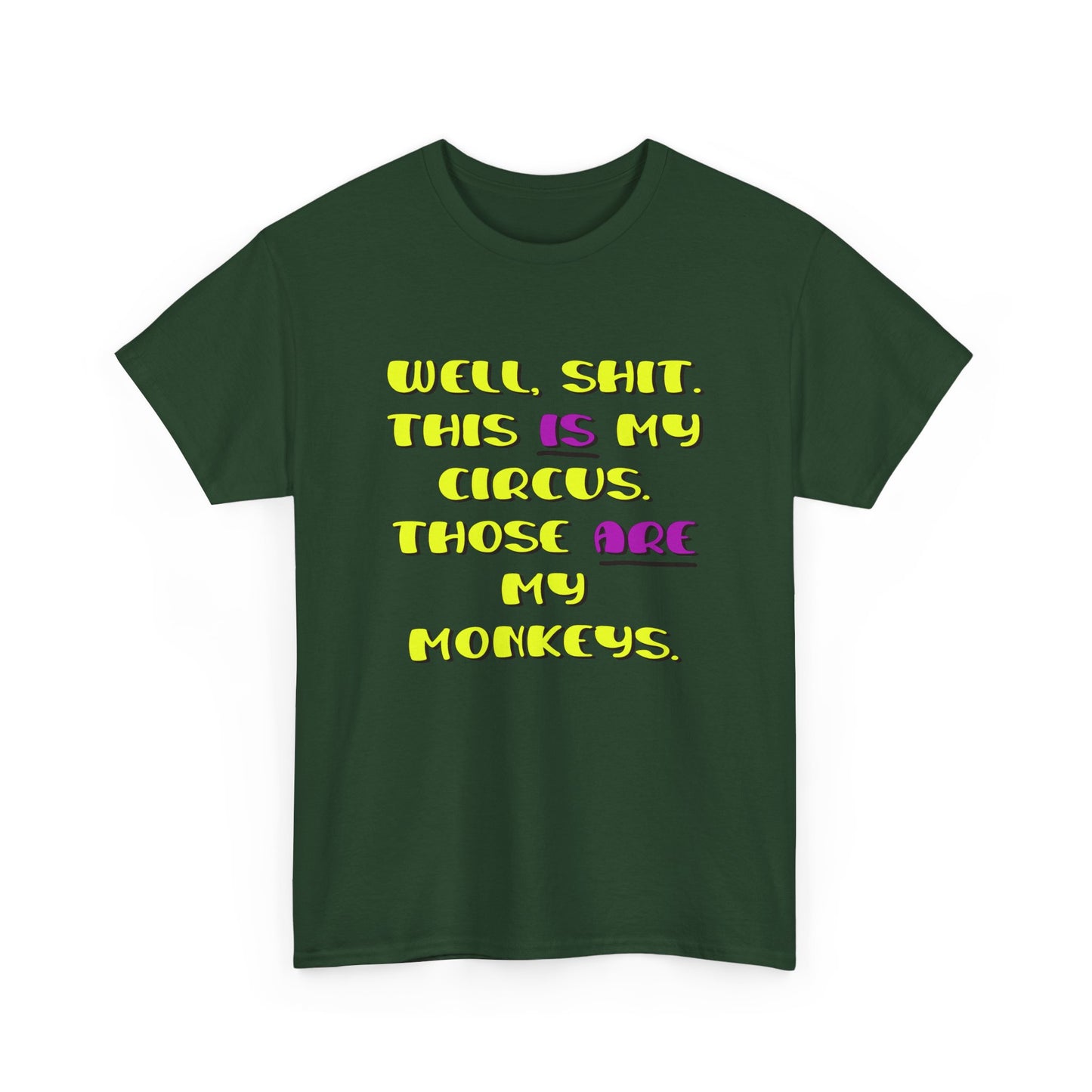 Circus monkeys Unisex Heavy Cotton Tee