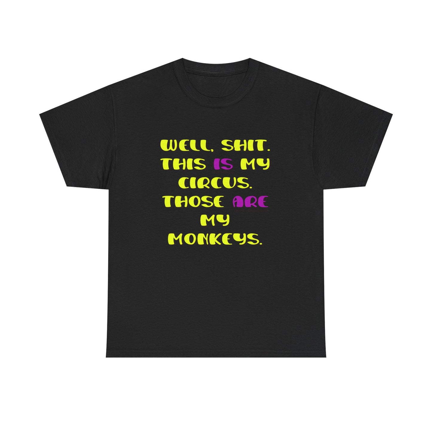 Circus monkeys Unisex Heavy Cotton Tee