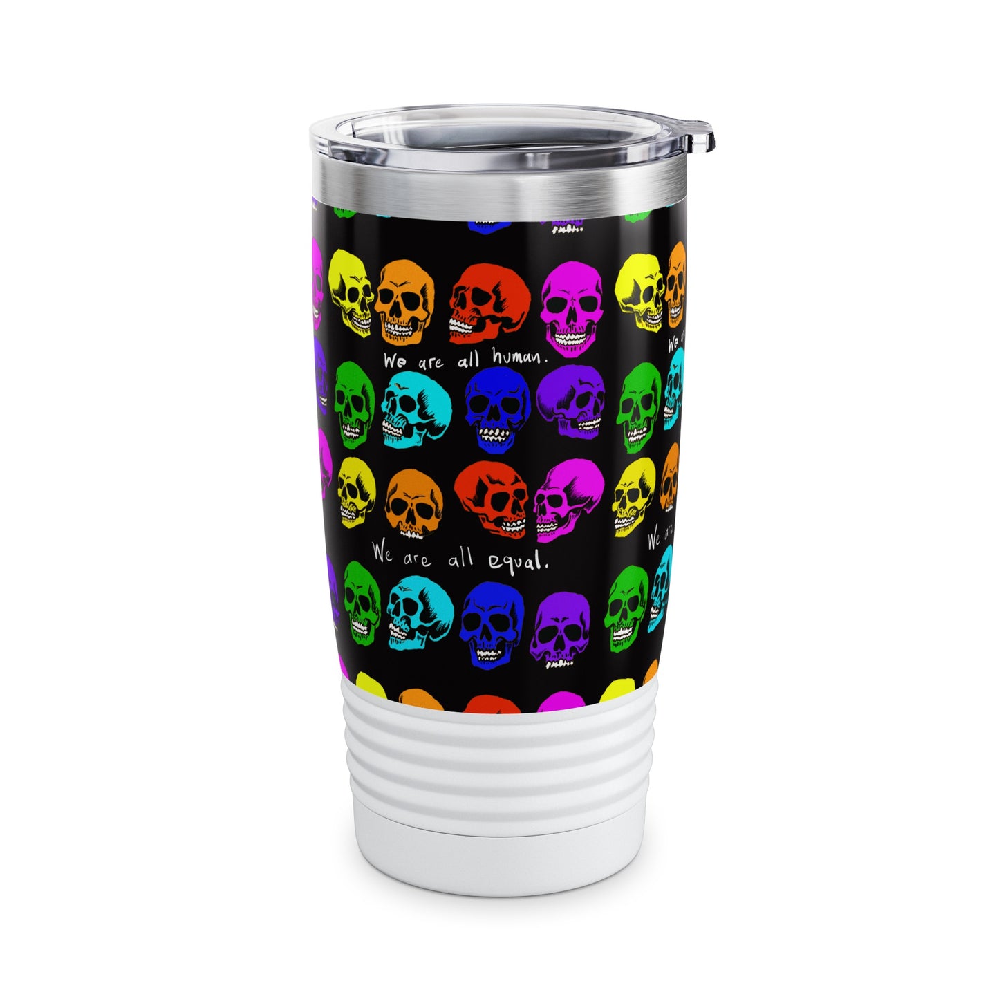 Ringneck Tumbler, 20oz - Equality skulls