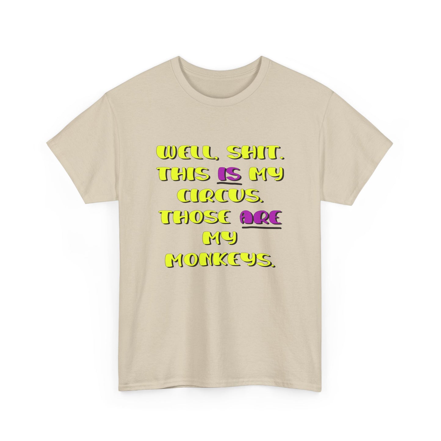 Circus monkeys Unisex Heavy Cotton Tee